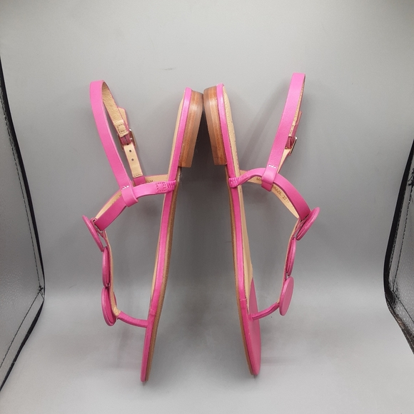 Jack Rogers Worth Flat Sandals Women's 9.5M Pink Fuchsia Thong - Picture 2 of 9